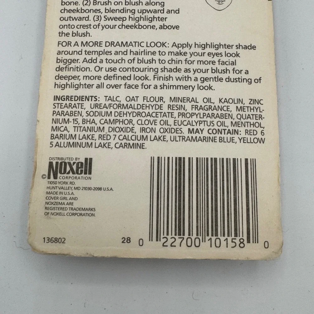 Vintage 1991 Cover Girl Professional Contouring Blush Purely Plum 10158 Noxell